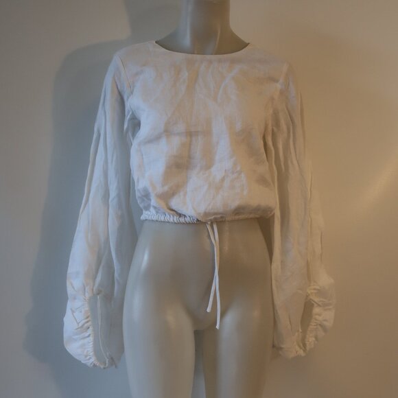 DISSH White Crop Top - Picture 1 of 5